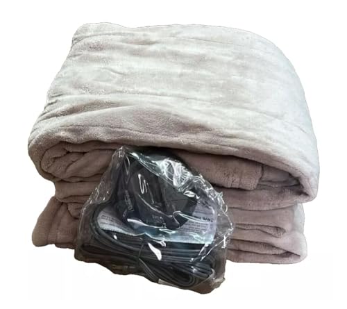 Sunbeam Royal Luxe Heated Blanket 12 Heat Settings Auto-Shut Off Machine Washable Full Size