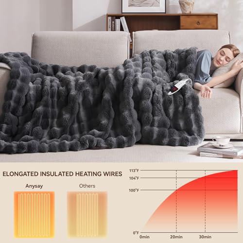 Cozy Electric Heated Throw for Adults