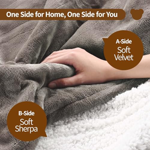 Bearhug Full Size Electric Blanket with 10 Heating Levels & Auto Off